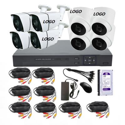 China Factory 1tb 1080p 8ch Ahd Dvr NIGHT VISION Camera Kits 4 Bullet Camera + 4 Dome Camera Ahd Dvr CCTV kit for sale