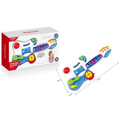 China HUANGER Baby Educational Musical Instrument Toys Lovely Battery Operated Guitar Toys for sale