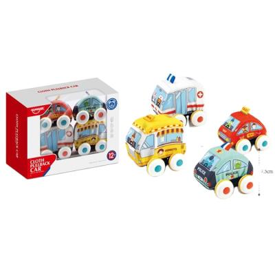 China Rubbing Toy HUANGER Baby Toys Rubbing Games Cars Cross Mini Ferris Wheel Truck Pull Back Cloth Car, 4ASST for sale