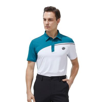 China Anti-wrinkle factory hot sale T-shirt black and white men's formal polo t-shirt for sale