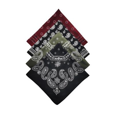 China Breathable Wind Resistant Factory Custom Satin Bandana Polyester Bandana Cheap Custom Square Bandana for sale