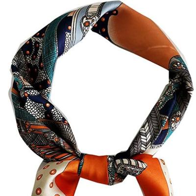 China Multifunctional Hair Accessories Bulk Satin Factory Red Head Sublimation Printing Custom Universal Bandanas for sale