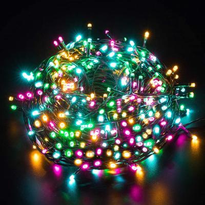 China China Indoor Outdoor Cheap Holiday Decoration Fairy Lights 8 Twinkles Night Decorative Flashing Light With EU Plug For Sale for sale