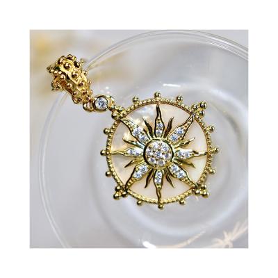 China Vintage Manufacturers Direct Selling 18k Gold Women Sun Series Chain Necklace for sale