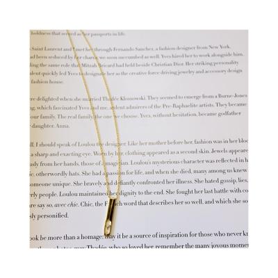 China Hot Selling Thin Chain Necklace 18K Gold Popular Vintage Silver Chains Pendant for sale