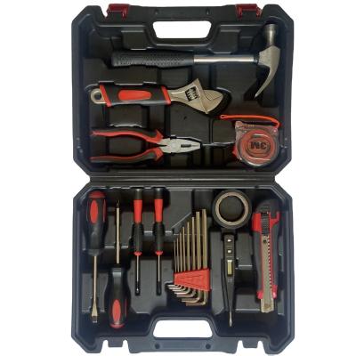 China 19pc Plastic Home Repair Tool Kit, Universal Purpose Tool Kit, Home Auto Repair Tool Kit with Tool Box Storage Case for sale