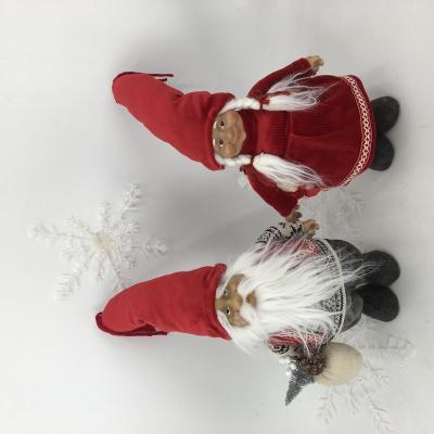 China Cute Christmas Gifts Cloth Tomte Gnome Santa Gift Ornament Scandinavian Fabric Felt Christmas Gnome Holiday Decoration for sale