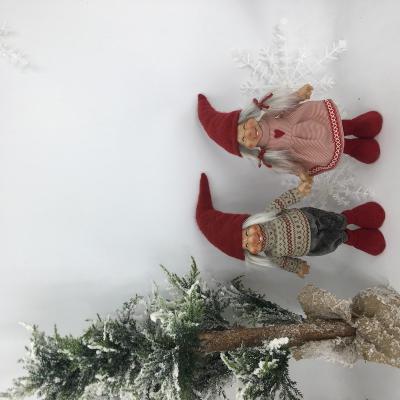 China OEM ODM Service Cute Handmade European Winter Christmas Home Decoration Unique Plush Knitted Doll Gift for sale