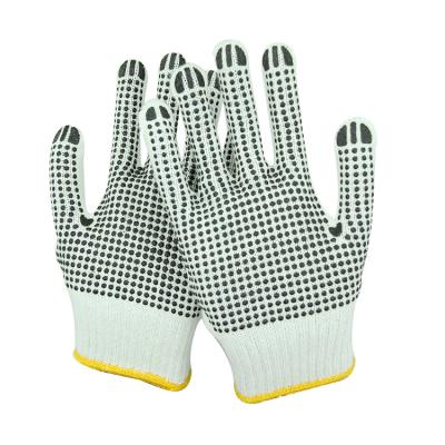 China PVC Work Nylon Dotted Work Gloves For Construction Safety Working Soft Comfortable PVC Cotton Safety Garden Work Hand Glove Knitted Dotted Gloves for sale