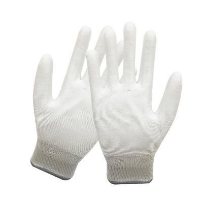 China Automotive Electronics / Assembly Anti-Static Top Fit ESD PU Coated Working Gloves Anti Slip Safety Gloves for sale