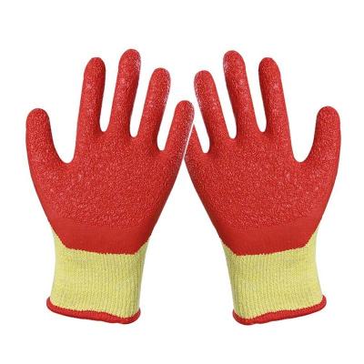 China Wholesale Anti-impact Latex Coated Wrinkle Resistant Palm Work Gloves Rubber Hand Gloves for sale