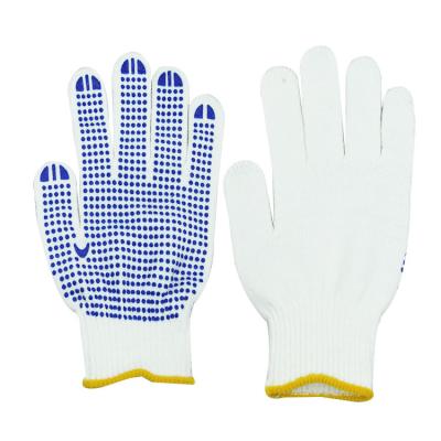 China 2021 Lightweight Cotton High Quality PVC Dotted Industrial Hand Work Gloves Safety Gloves for sale