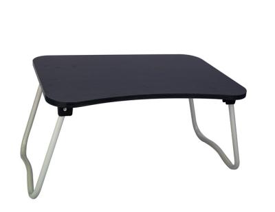 China Low price black folding desk table foldable laptop table with slot hole sale for sale