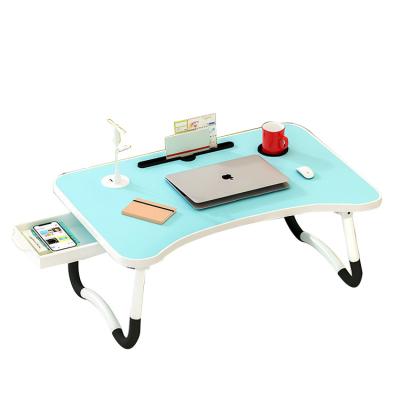 China Lowest price laptop folding table best foldable laptop folding table with slot hole for sale