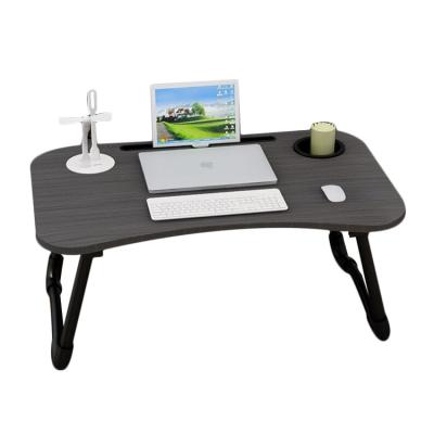 China Foldable USB Laptop Table Wooden Laptop Cooling Foldable Table With Lamp Fan for sale