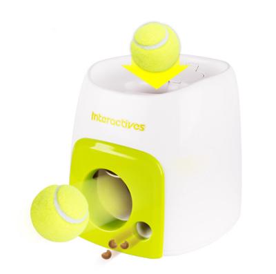 China 2021 Dog Viable Ball Launcher Machine Mini Tennis Ball Shooter Toy Interactive Pet Toy for sale