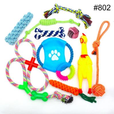 China Amazon Viable Hot Selling Dog Chewing Strings Interactive Indoor Dog Toy Cotton 100% Weaving Pet Toys for sale