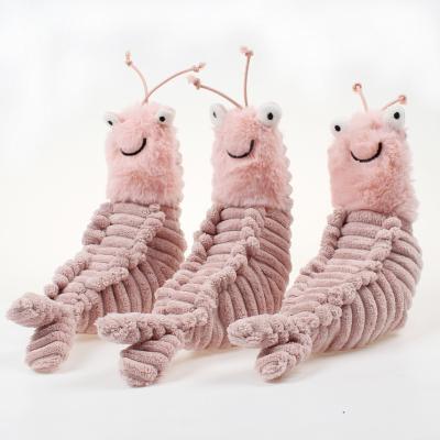 China 20% Viable Off Lobster Skin Shrimp Plush Toy Cute Dog Chewing Customized Fashionable Pet Toy for sale