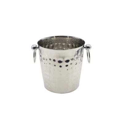 China Latest New Arrival Design Stainless Steel Hammer Point Ice Bucket Viable for sale