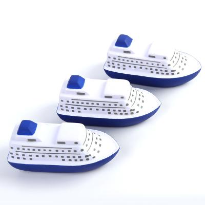 China Wholesale Squeezable Stress Balls Boat Shape Cruise PU Promotion Toy for sale