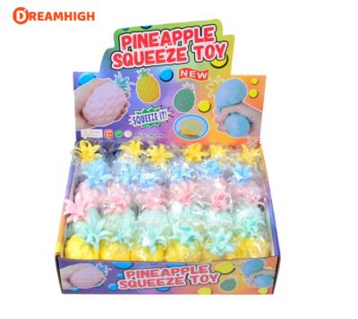 China Stress Anxiety Relief Toy TPR Pineapple Compression Toy Fruit Squishy Ball for sale