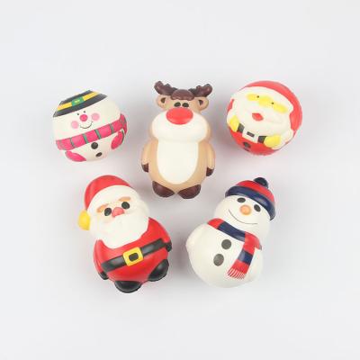 China Promotional Gifts& relaxing toys& Slow Rising Toy Santa Claus Squishy Christmas Squishy Kids Toys Package Eco-Friendly Squishy Elephant for sale