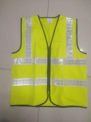 China PVC Reflective Safety Vest High Visibility Construction Safety Vest 120 Grams for sale