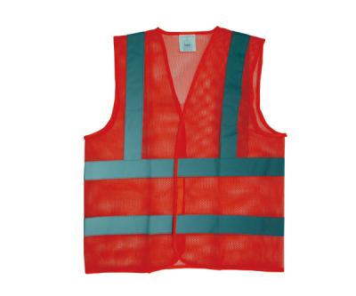 China 60 Grams Hi Vis Vest Mesh Fluorescent Green Mesh Safety Vest for sale