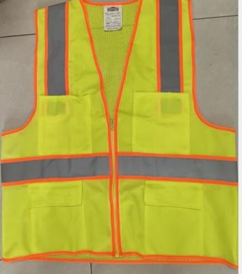 China Four Pocket Hi Vis Mesh Reflective High Visibility Mesh Vest for sale