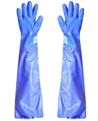 China Reusable PVC Coated Work Gloves OEM Chemical And Cut Resistant Gloves for sale