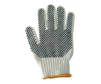 China One Side PVC Dotted Cotton Gloves OEM White Cotton Work Gloves for sale