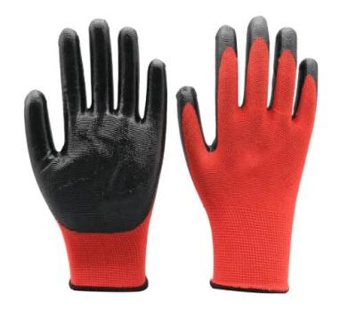 China Waterproof Nitrile Palm Coated Gloves Nitrile Dipped Gloves Size 8 - Size 11 for sale