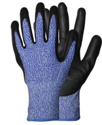 China Nitrile Coated A5 Cut Resistant Gloves En388 Cut Proof Work Gloves for sale