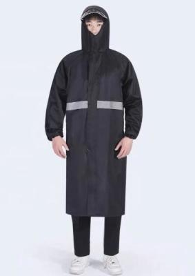 China Waterproof Long Men'S Construction Rain Coat Traffic Work Oxford PVC Material for sale