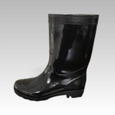 China Alkali Resistant Safety Rain Boots 30cm Height Safety Toe Rubber Boots for sale