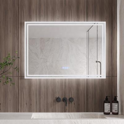 China Modern Wall Mounted Bath Vanity Illuminated Smart Mirror With Led Lights For Home Hotel Bathroom for sale