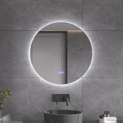 China Wholesale Schlomann Profile Modern Aluminum Frame Vanity Mirror Round Shape Illuminated Wall Mounted Mirror for sale