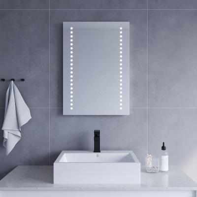 China Luminous Wall Mounted Hotel Illuminated Waterproof Bathroom Mirror for sale