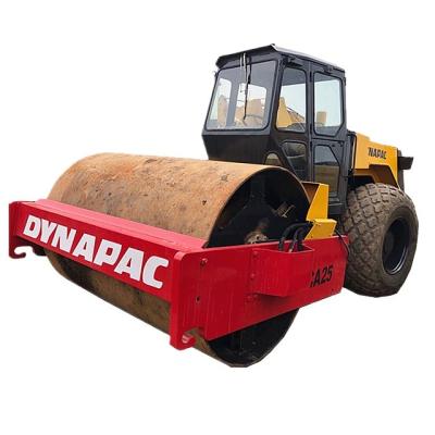 China Hotels used dynapac ca25d 10ton 12ton 14 ton 18ton compactor road machinery single smooth drum vibratory road roller price for sale for sale