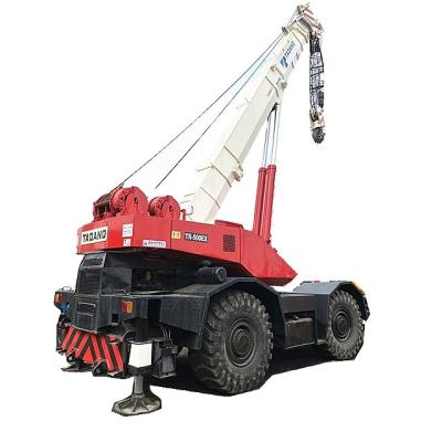 China CRANE TRUCK Good Price Japan Original 4 Section Rumble TR500EX 50 Ton Tadano Rough Terrain Crane For Sale for sale