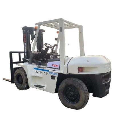 China Building Material Stores TCM FD70 Japan Original 7 Ton Forklifts With Automatic Transmission With Double Front Tire for sale