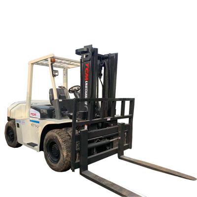 China Construction material shops good working condition second hand 7 ton TCM forklift FD70 /japan made used tcm 3ton 5t 7tons forklift for sale