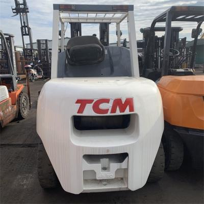 China Building material shops good price original TCM 5 ton diesel forklift, 3 ton 5 ton 7 ton 8 ton 10 ton tcm forklift Japan with Isuzu engine for sale