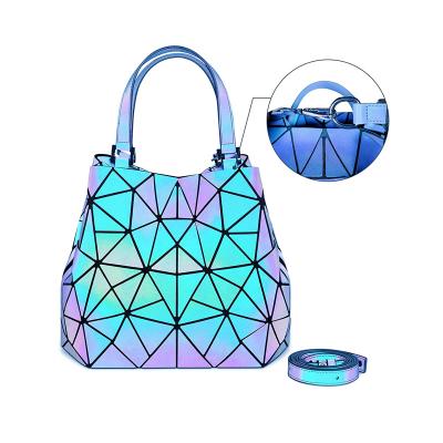 China Fashoion New Fashion Trends Ladies Bags Hot Geometric Luminous Ladies Bag Thoughtful Sale Purses and Luxury Handbags for sale