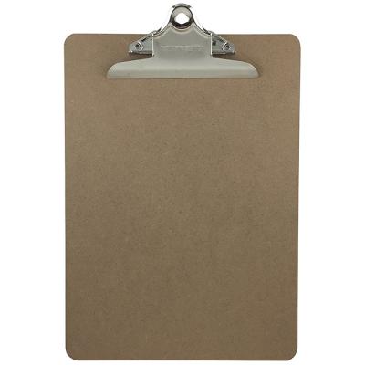 China A4 A5 Wooden Promotional Size MDF Wooden Clipboard With Butterfly Clip And Logo for sale