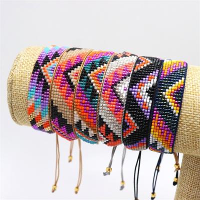 China BOHEMIA Turkey Eyes Bracelet For Miyuki Seed Beads Woven Man DIY Adjustable Bracelet Women Girls Bracelet for sale