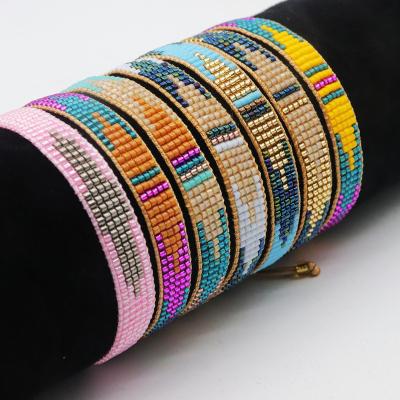 China BOHEMIA Fashion Miyuki Eye Bracelets Handmade Custom Woven Turkish Amulets Blue Eye Mighty Rope Bracelet for sale