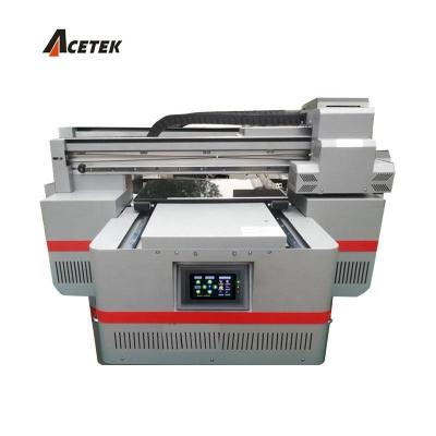 China Garment shops Acetek A1 A2 A3 A4 UV flatbed printer with 2pcs tx800 dx8 print head for sale