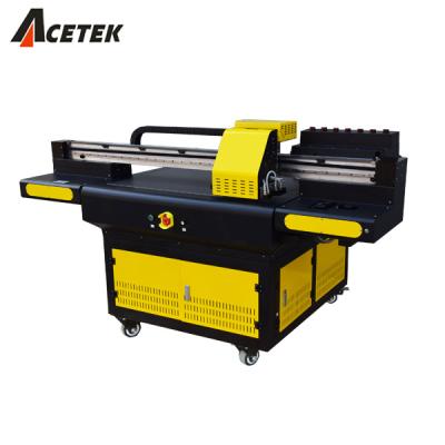 China Garment Shops Cheap 6590/9060/9090 UV Flatbed Printer With Bottle Print Function for sale