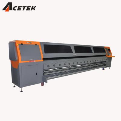 China Garment Shops Spirit Color 5m Polaris 1024 Printhead 4/8pcs Cable Banner Printing Machine Solvent Printing for sale